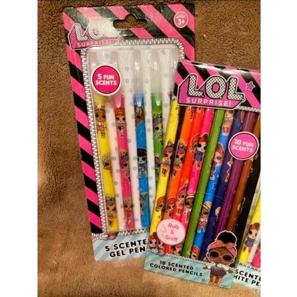 L.O.L Surprise ! Fun Scents Pen & Pencils Combo-NEW - Picture 2 of 4